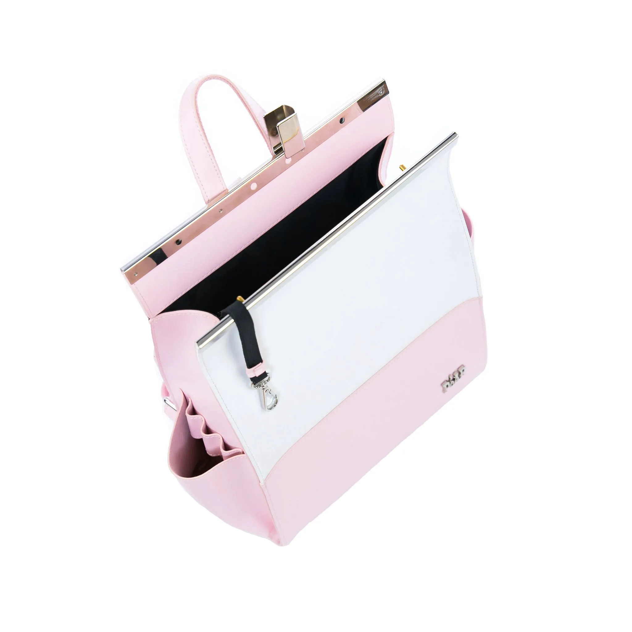 Pink & White Vegan Backpack