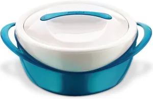 Pinnacle Large Insulated Casserole Dish with Lid 3.6 qt. Elegant Hot Pot Food Warmer/Cooler -Thermal Soup/Salad Serving Bowl Stainless Steel Hot Food Container–Best Gift Set for Moms, Holidays - Teal