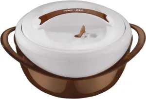 Pinnacle Large Insulated Casserole Dish with Lid 3.6 qt. Elegant Hot Pot Food Warmer/Cooler -Thermal Soup/Salad Serving Bowl Stainless Steel Hot Food Container–Best Gift Set for Moms