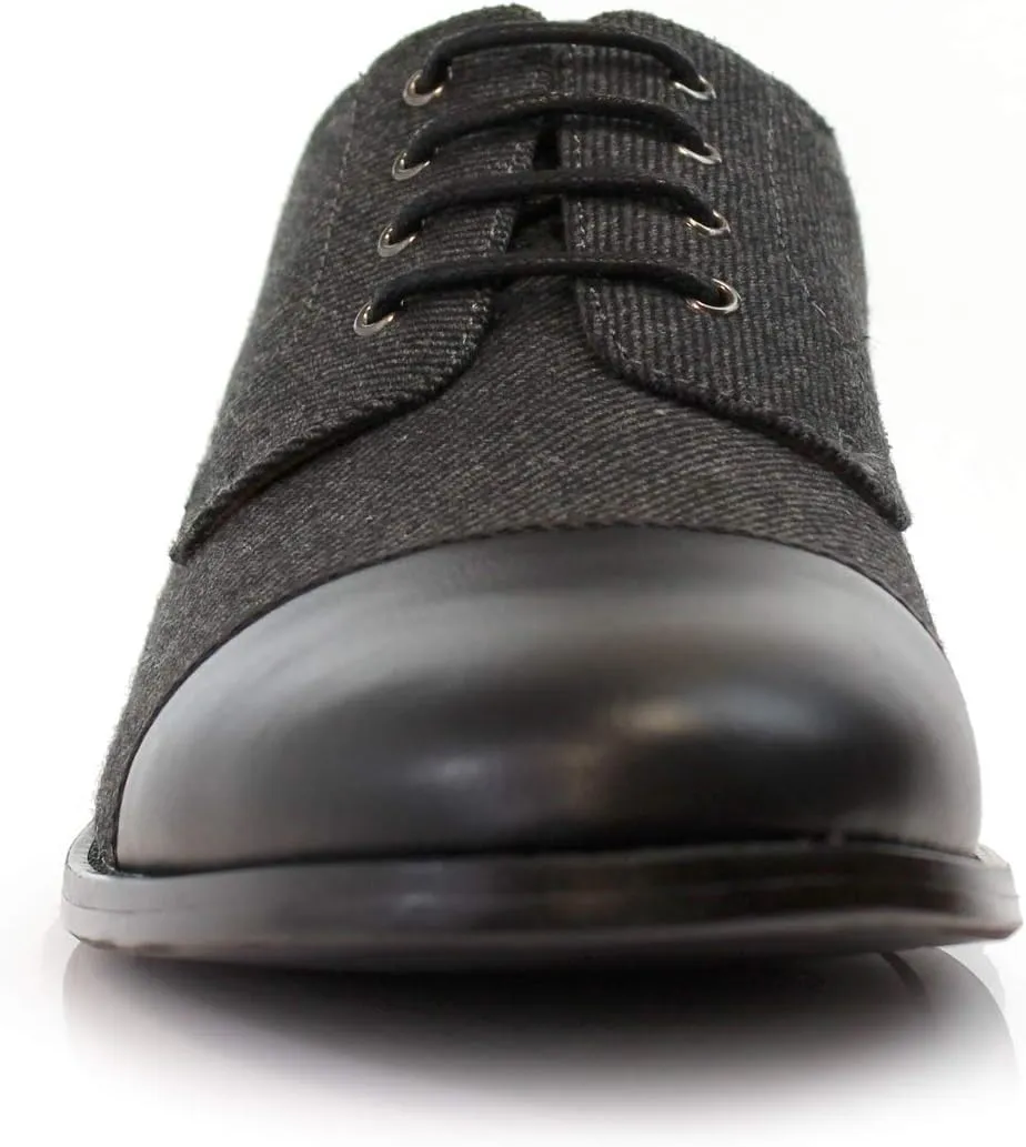 Polar Fox Men Casual Low-Tops Lace up Derby Dress Shoes