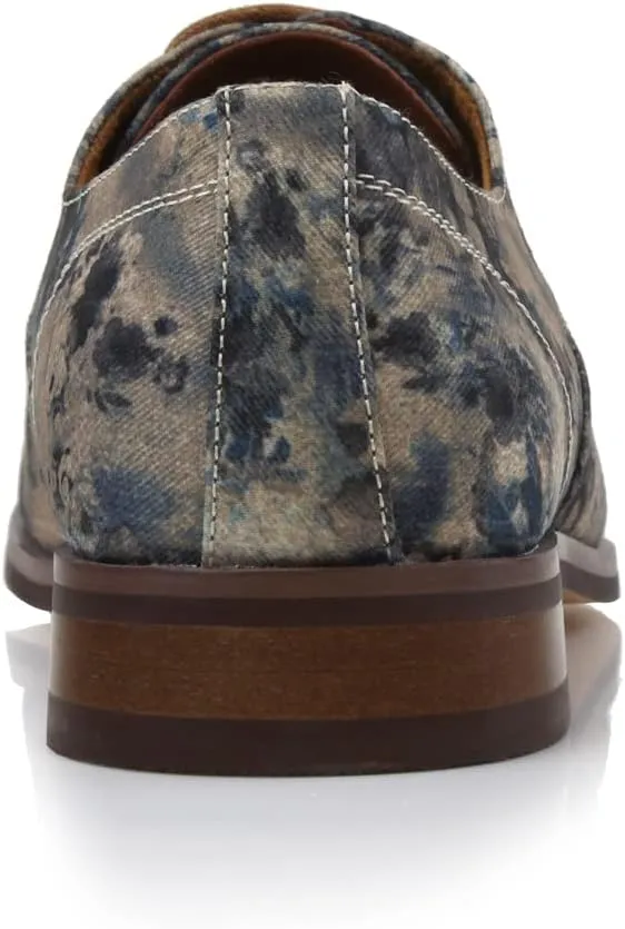 Polar Fox Men Casual Low-Tops Lace up Derby Dress Shoes