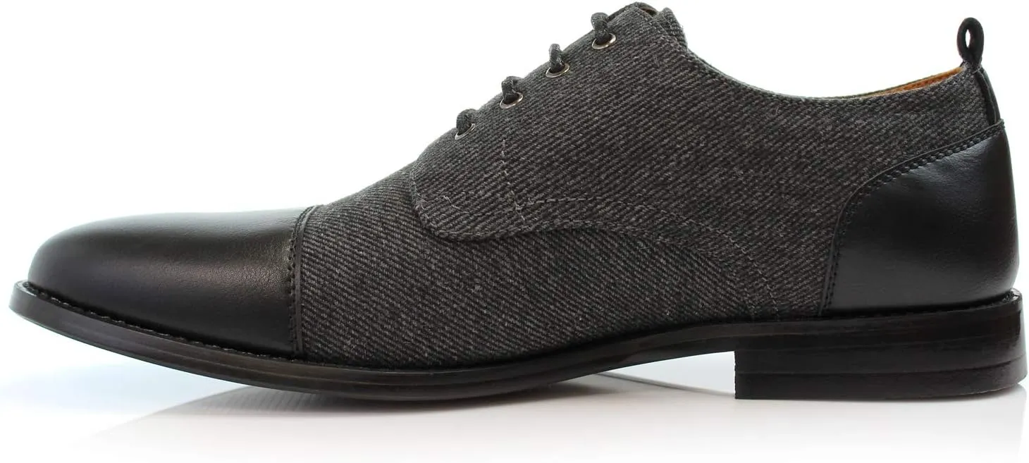 Polar Fox Men Casual Low-Tops Lace up Derby Dress Shoes
