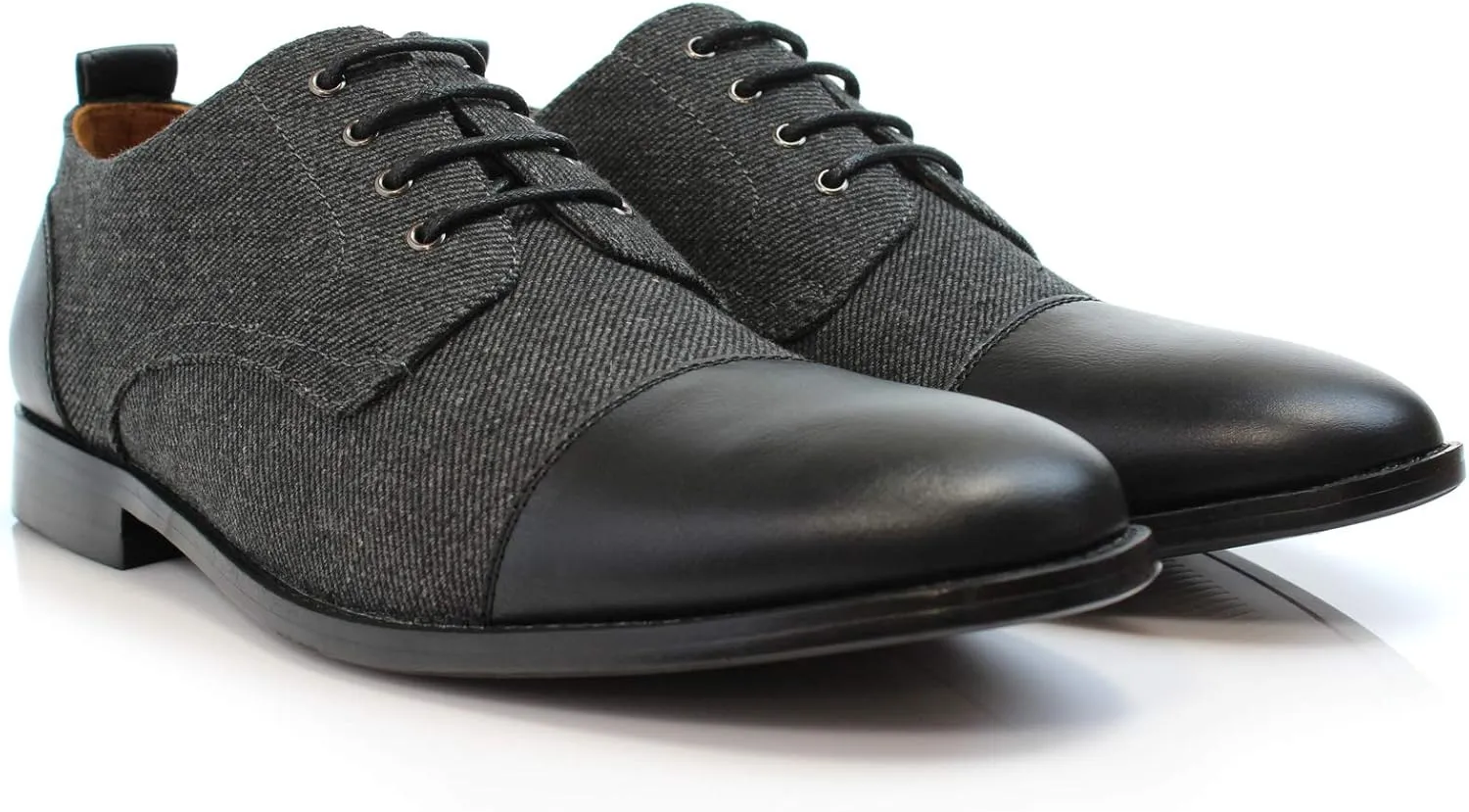 Polar Fox Men Casual Low-Tops Lace up Derby Dress Shoes
