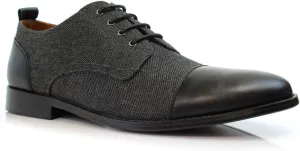 Polar Fox Men Casual Low-Tops Lace up Derby Dress Shoes