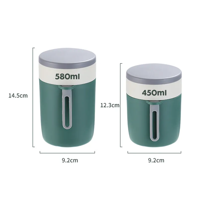 Portable PP Insulated Soup Cup with Tableware