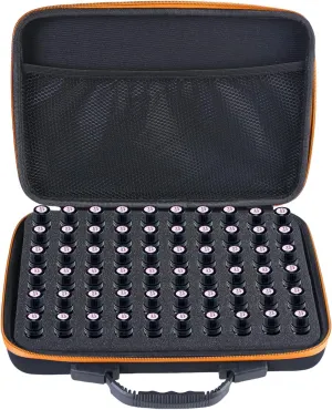 Practical EVA Essential Oil Carrying Case with Foam rt Storage Container Holds 60 Bottles Dustproof Shockproof Bag