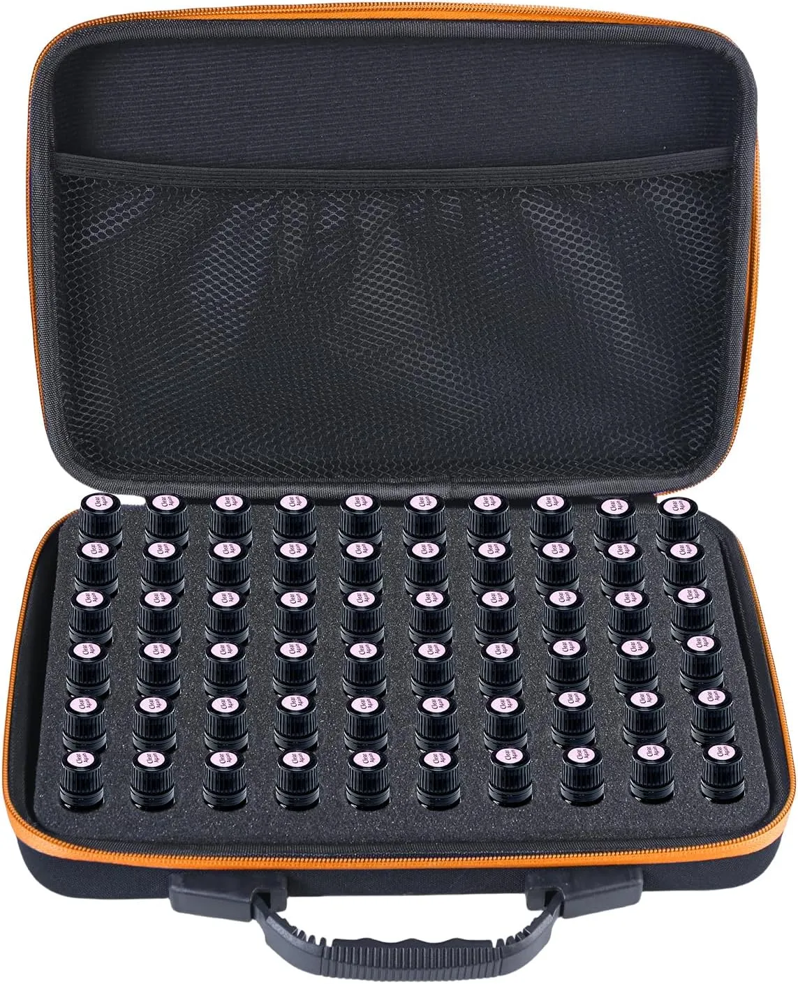 Practical EVA Essential Oil Carrying Case with Foam rt Storage Container Holds 60 Bottles Dustproof Shockproof Bag
