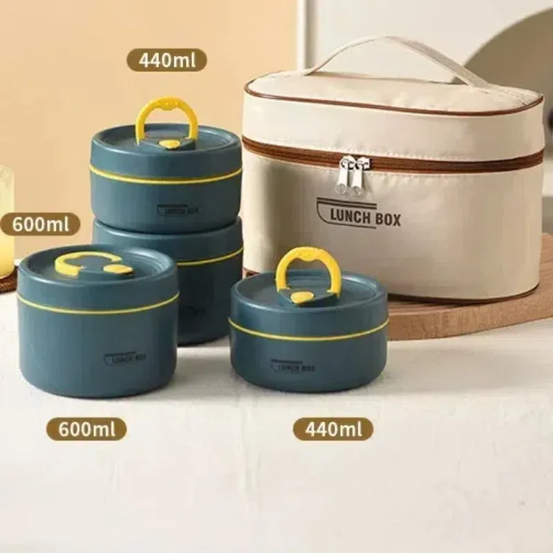 Premium Insulated 304 Stainless Steel Lunch Box – Multi-Layer Design, Microwave Safe, Durable, Leak-Proof, Perfect for On-the-Go Meals