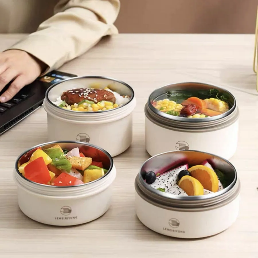 Premium Insulated 304 Stainless Steel Lunch Box – Multi-Layer Design, Microwave Safe, Durable, Leak-Proof, Perfect for On-the-Go Meals