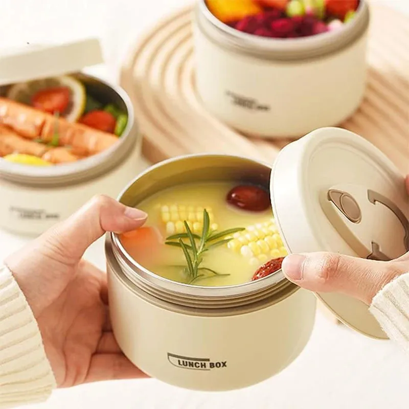 Premium Insulated 304 Stainless Steel Lunch Box – Multi-Layer Design, Microwave Safe, Durable, Leak-Proof, Perfect for On-the-Go Meals
