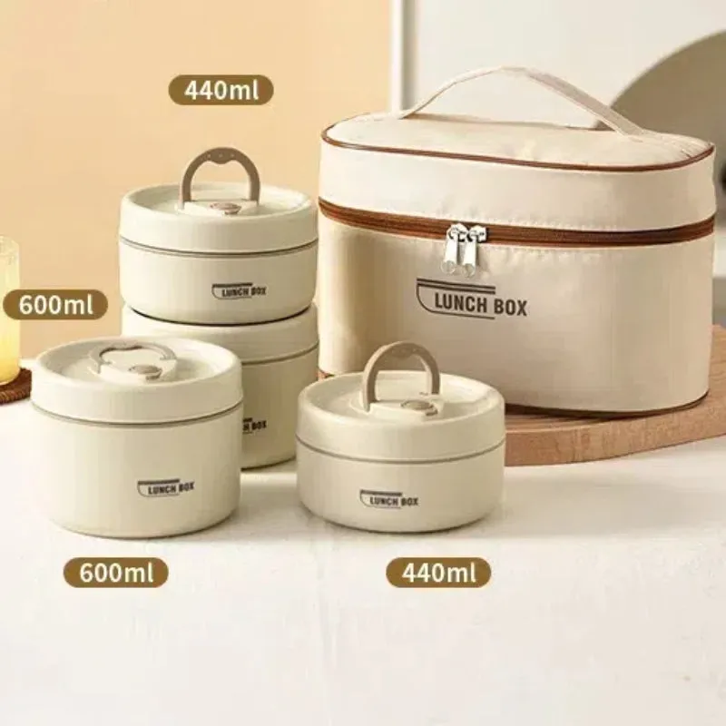 Premium Insulated 304 Stainless Steel Lunch Box – Multi-Layer Design, Microwave Safe, Durable, Leak-Proof, Perfect for On-the-Go Meals