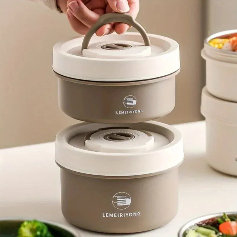 Premium Insulated 304 Stainless Steel Lunch Box – Multi-Layer Design, Microwave Safe, Durable, Leak-Proof, Perfect for On-the-Go Meals