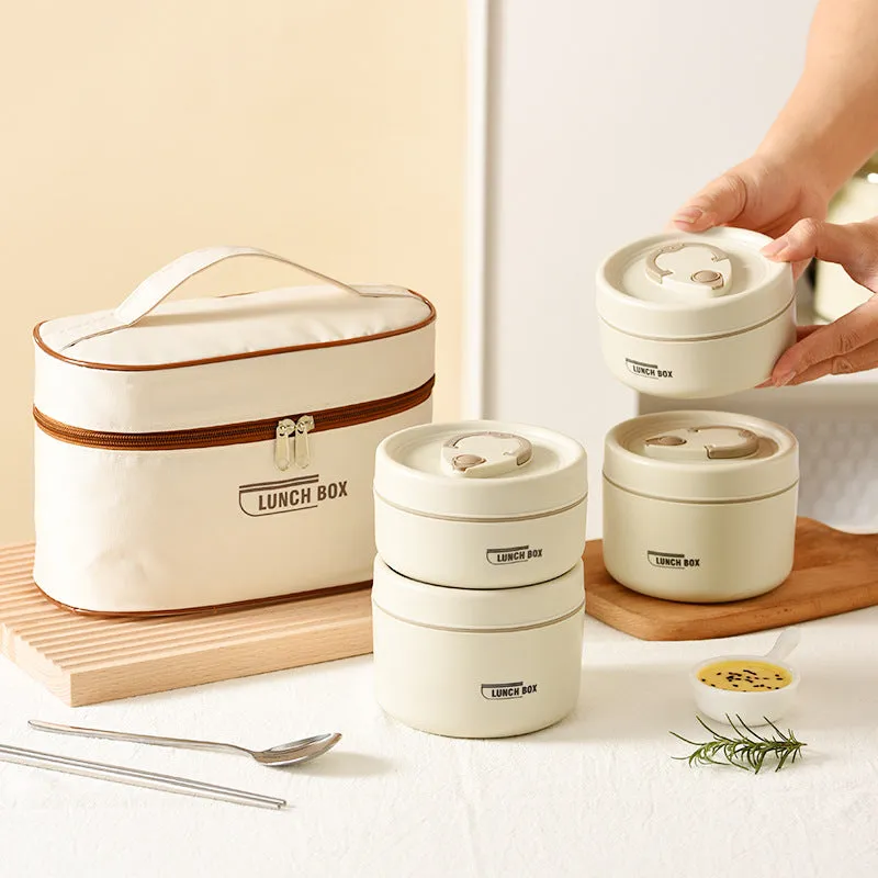 Premium Insulated 304 Stainless Steel Lunch Box – Multi-Layer Design, Microwave Safe, Durable, Leak-Proof, Perfect for On-the-Go Meals