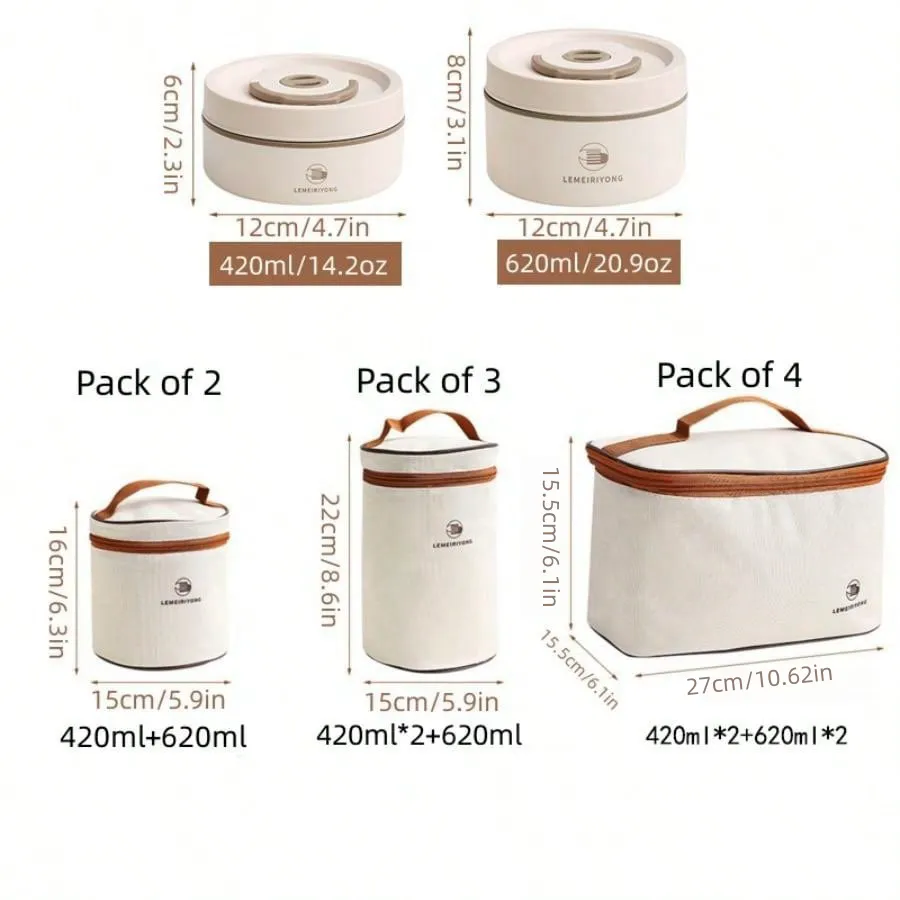 Premium Insulated 304 Stainless Steel Lunch Box – Multi-Layer Design, Microwave Safe, Durable, Leak-Proof, Perfect for On-the-Go Meals