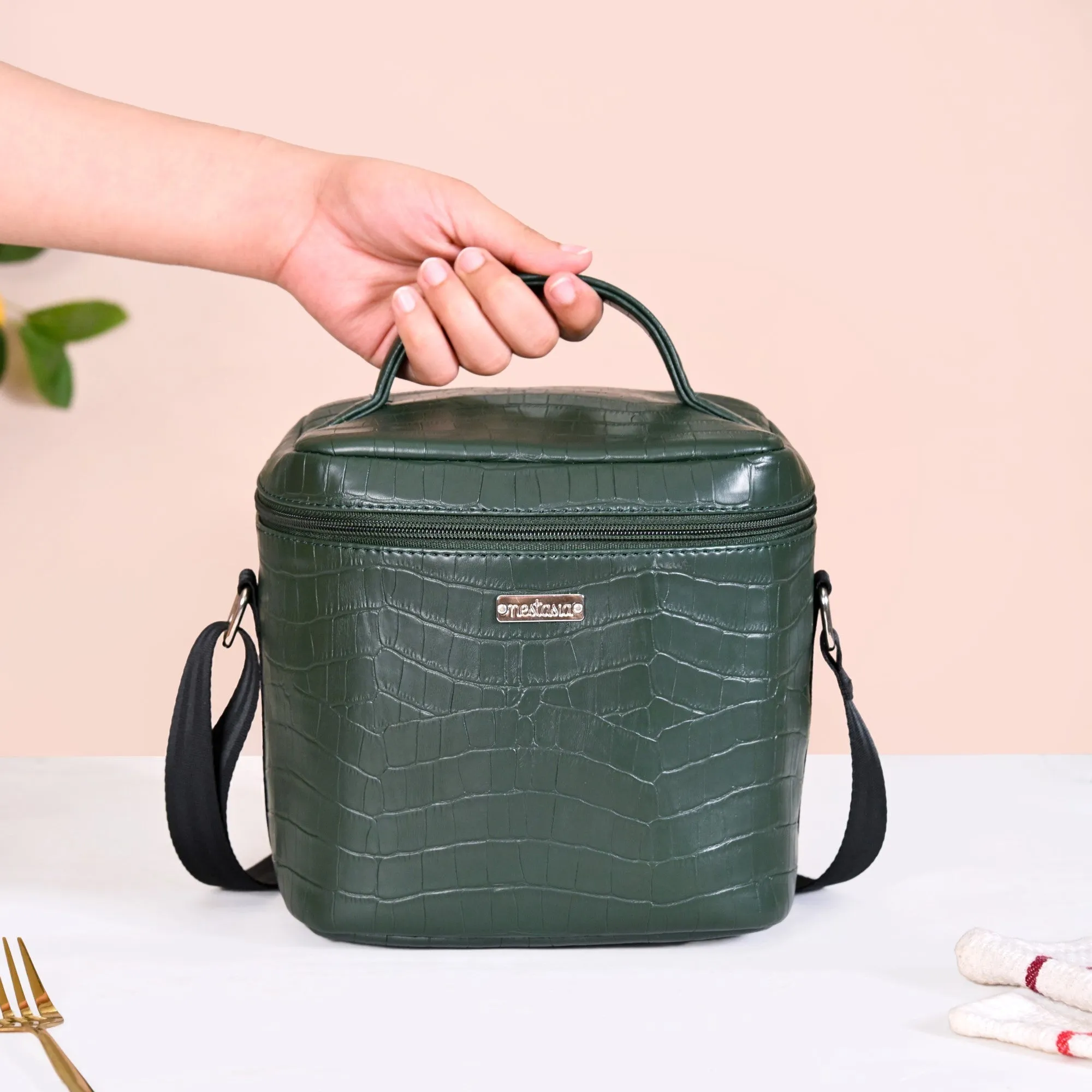 Premium Large Lunch Bag Lunch Box Hamper Dark Green