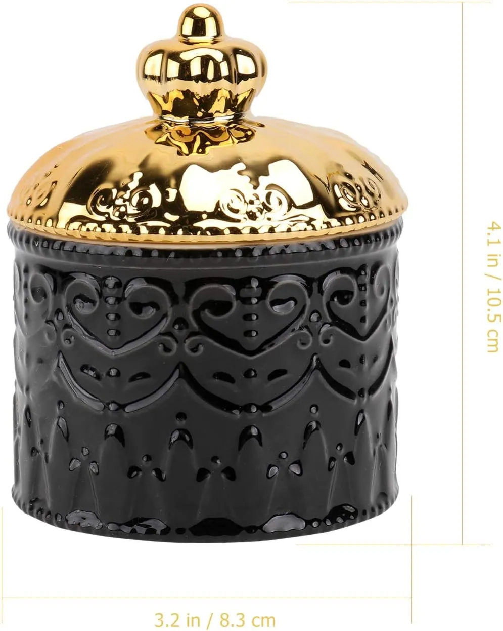 PRETYZOOM 1pc Box Jewelry Box Necklace Holders Candy Ring Necklace Holder Trinket Tray Makeup Desk Container Jewelry Storage Holder Trinket Pot Key Tray Accessories Desktop Travel Ceramics
