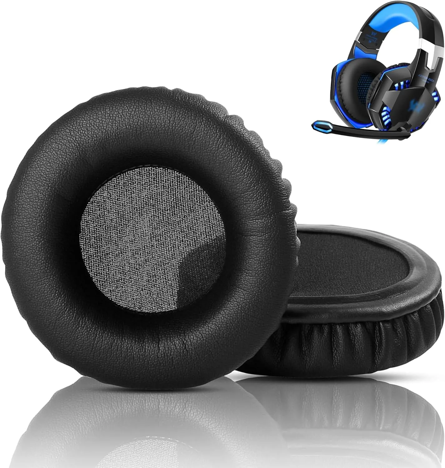 Prime Replacement Earpads Compatible with Kotion Each G2000 G2200 Headset Ear Pads Cushion(Protein Leather/Memory Foam)