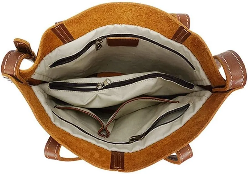 PTEXTU Large Bag Vintage Shoulder Bag Vintage Leather Handmade Men And Women Bags