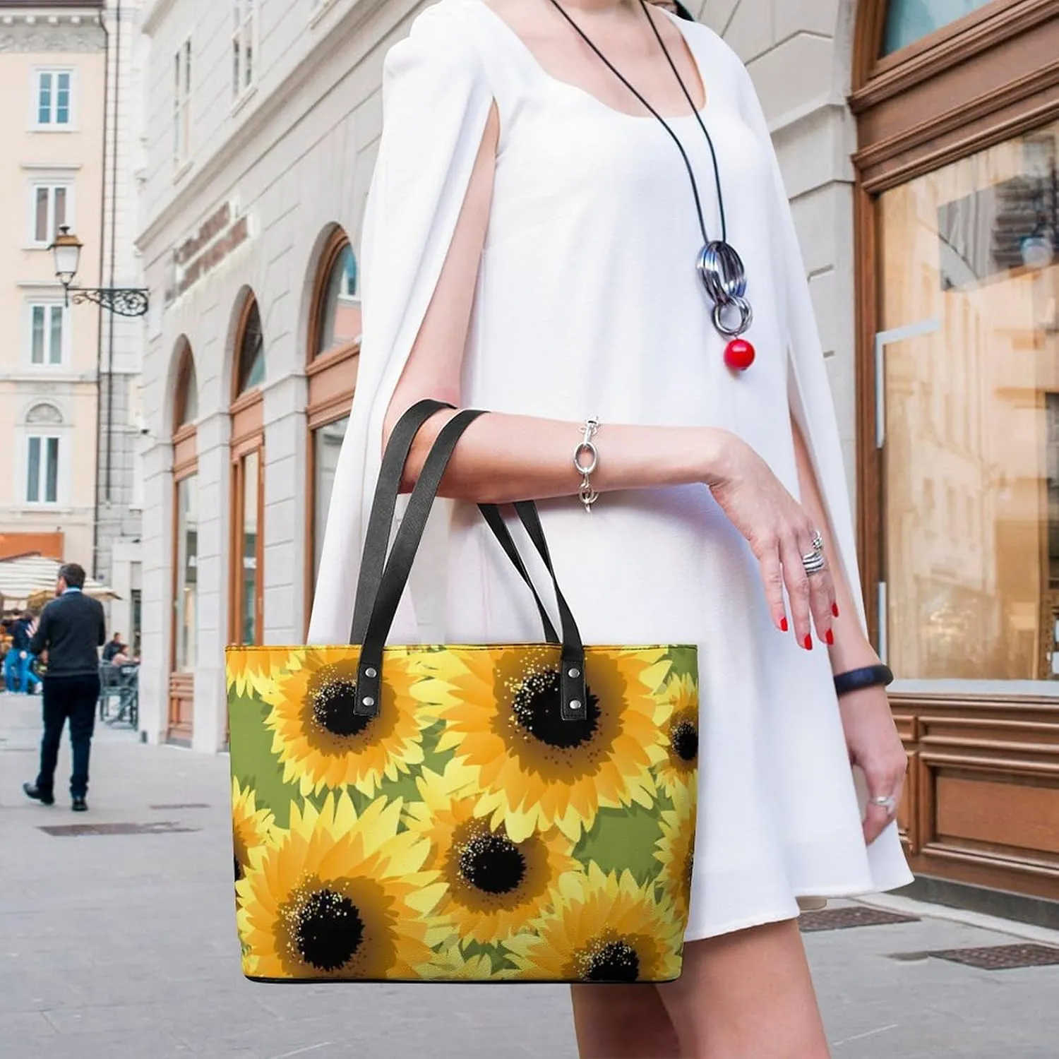 PU Leather Shoulder Bag for Women Beach Tote Bag Aesthetic Tote Bag Hippie Bag Clutch Bag