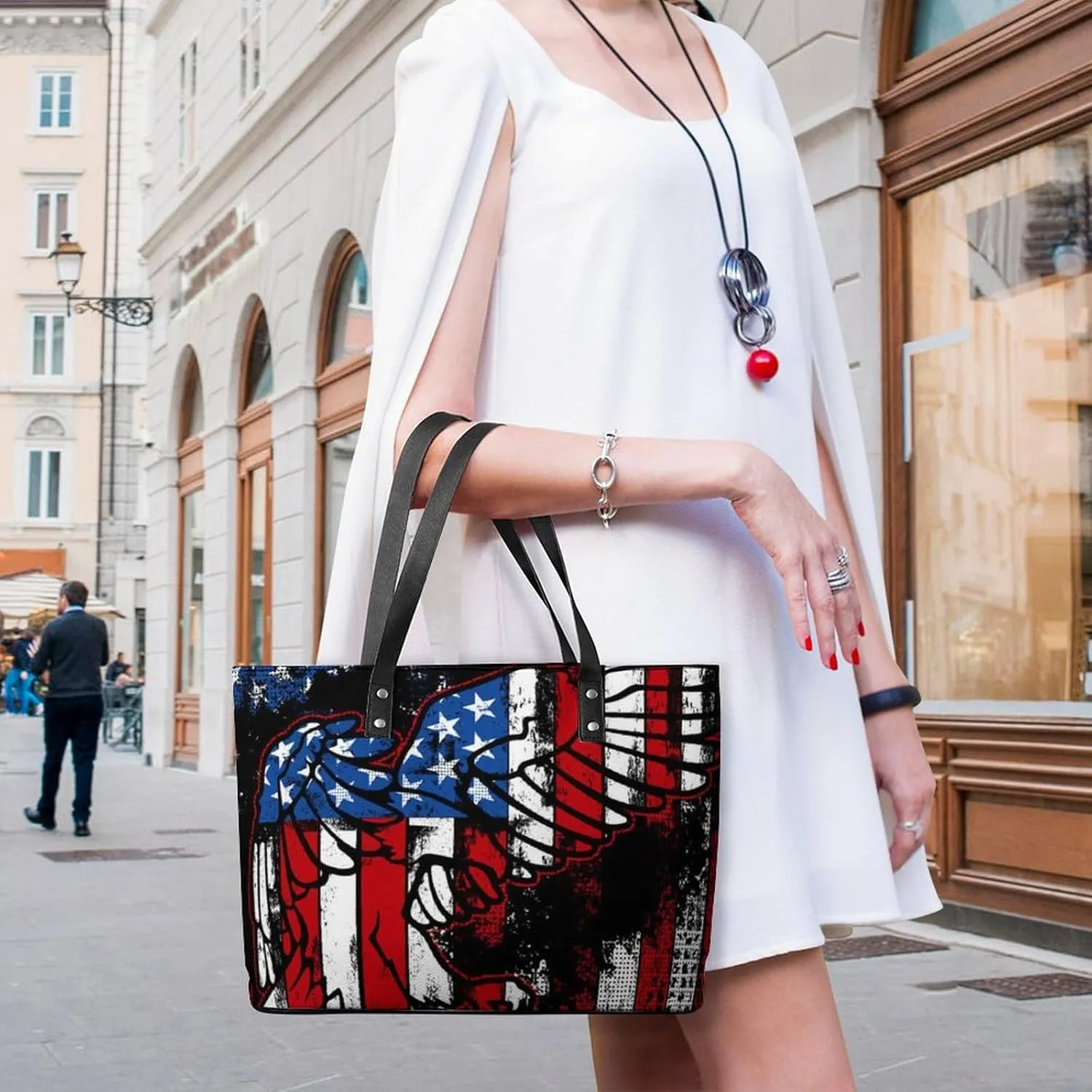 PU Leather Shoulder Bag for Women Beach Tote Bag Aesthetic Tote Bag Hippie Bag Clutch Bag