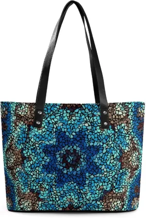 PU Leather Shoulder Bag for Women Beach Tote Bag Aesthetic Tote Bag Hippie Bag Clutch Bag