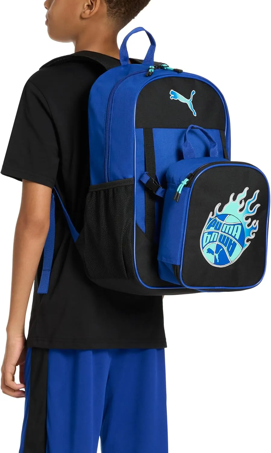 PUMA Unisex Kid's Colony Lunch Kit & Backpack Combo, High Risk Red/Black, Medium