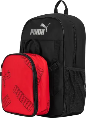 PUMA Unisex Kid's Colony Lunch Kit & Backpack Combo, High Risk Red/Black, Medium