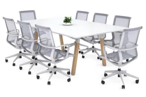 Quadro Wood A Leg Meeting Table