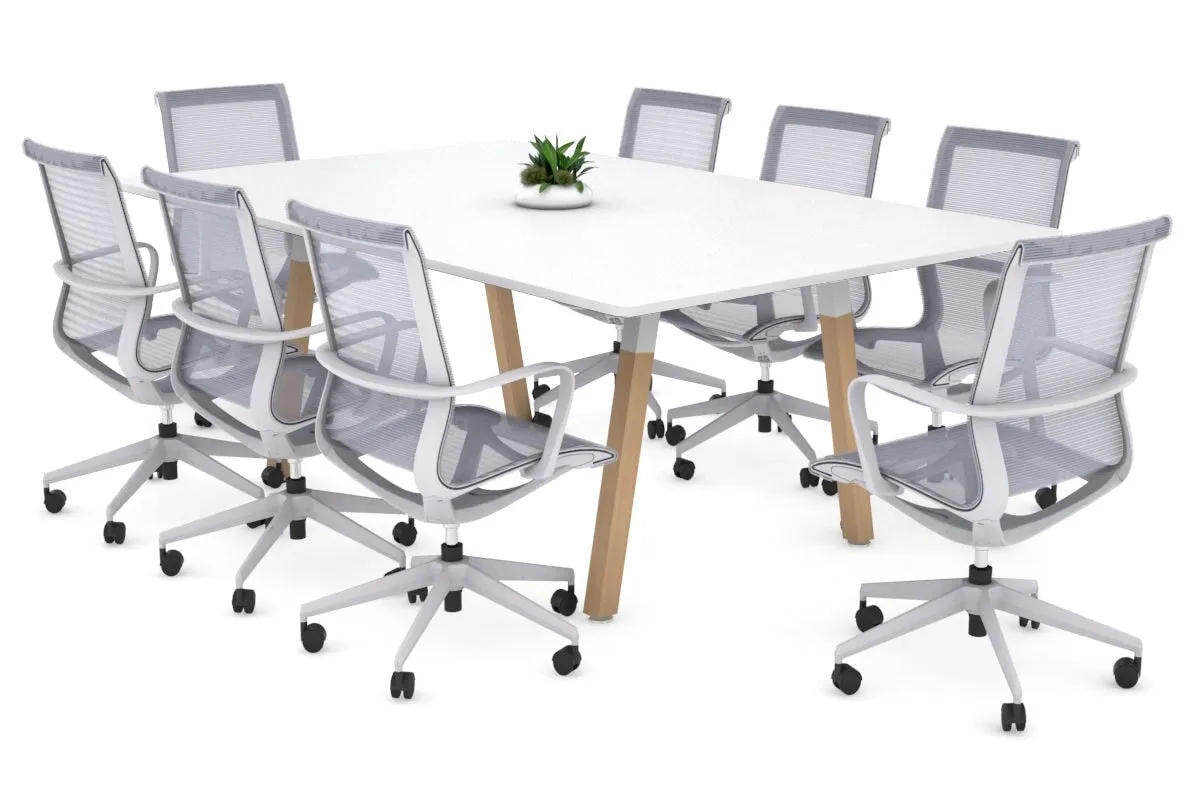 Quadro Wood A Leg Meeting Table