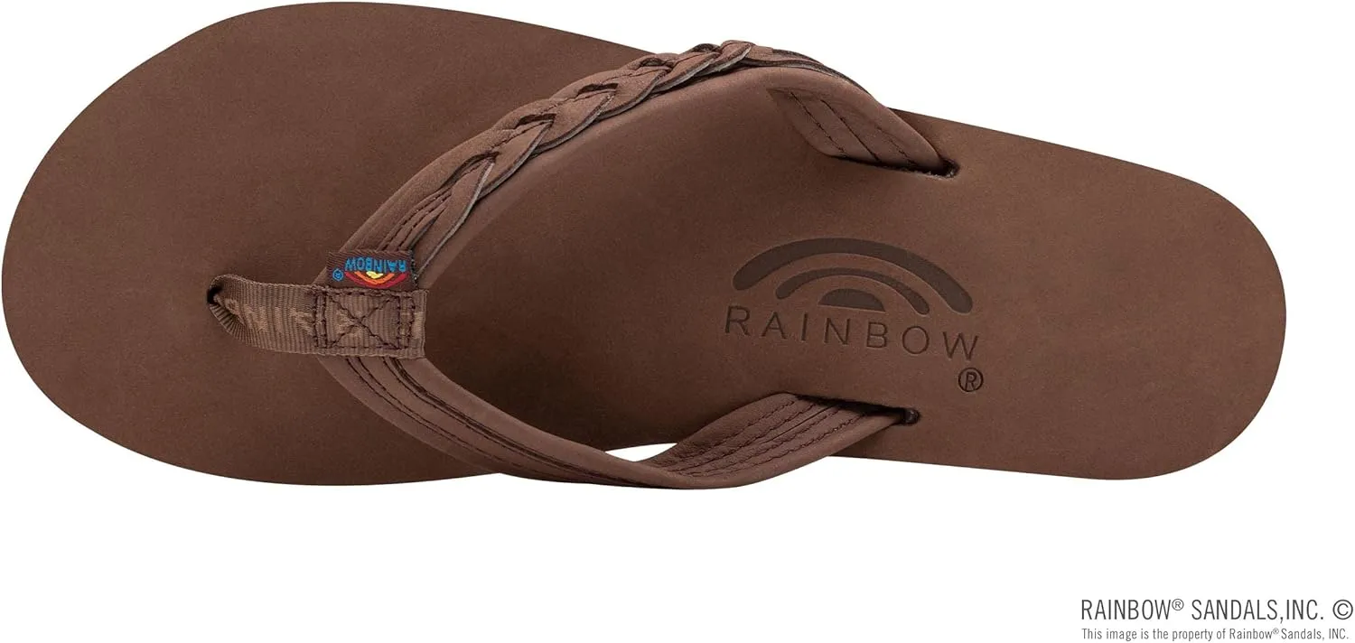 Rainbow Sandals Madison - Single Layer Arch Support with a Braid on a 3/4" Medium Strap