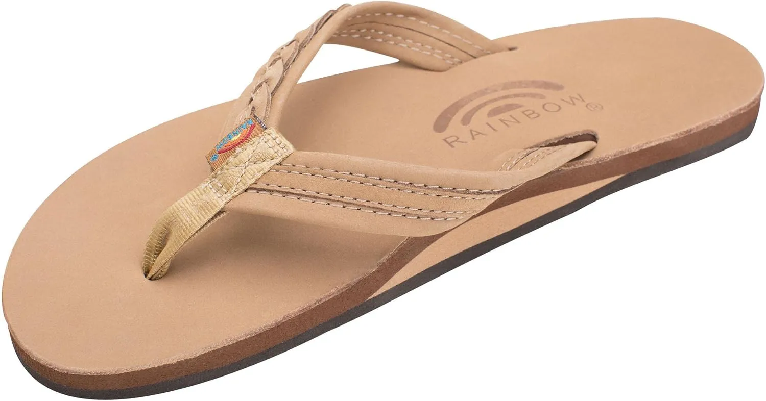 Rainbow Sandals Madison - Single Layer Arch Support with a Braid on a 3/4" Medium Strap