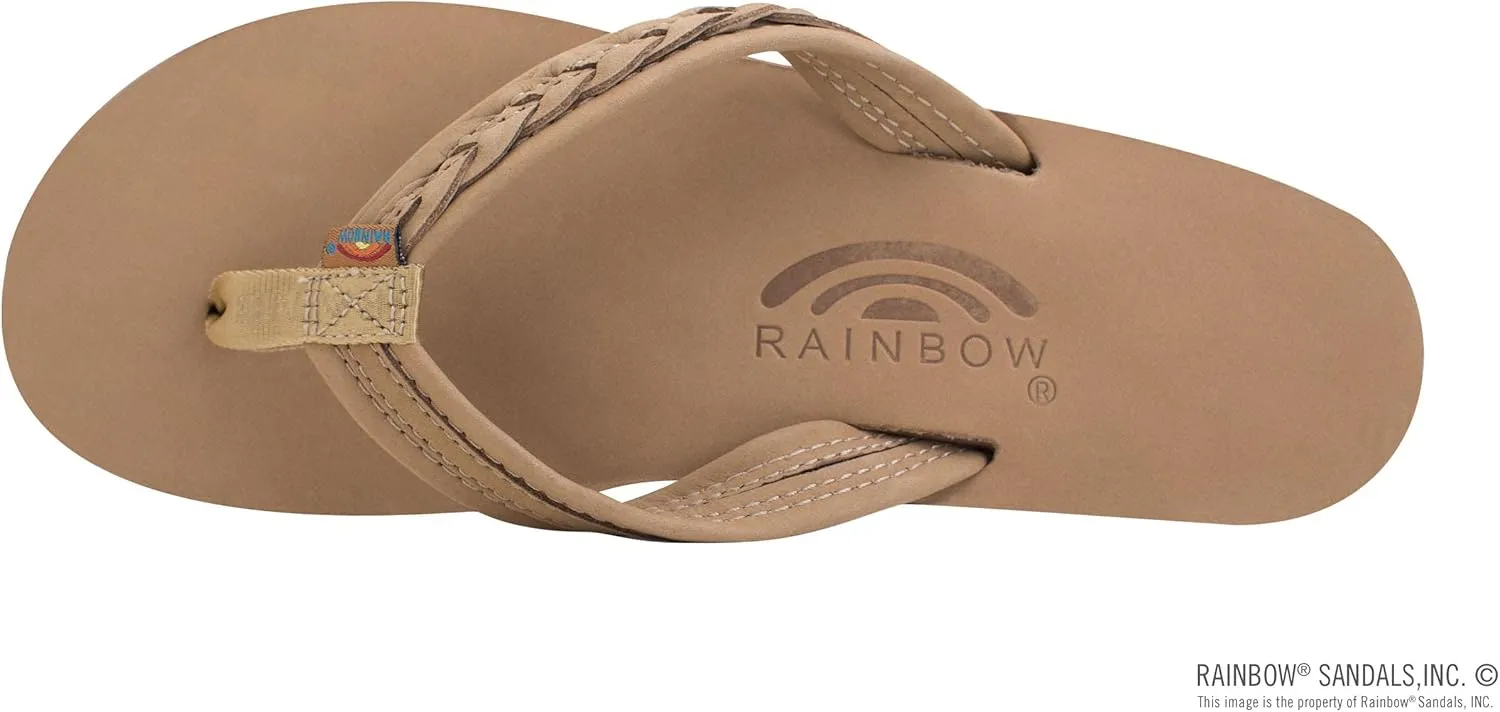 Rainbow Sandals Madison - Single Layer Arch Support with a Braid on a 3/4" Medium Strap