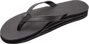 Rainbow Sandals Women's Double Layer, Narrow Strap, Leather Sandals w/Arch