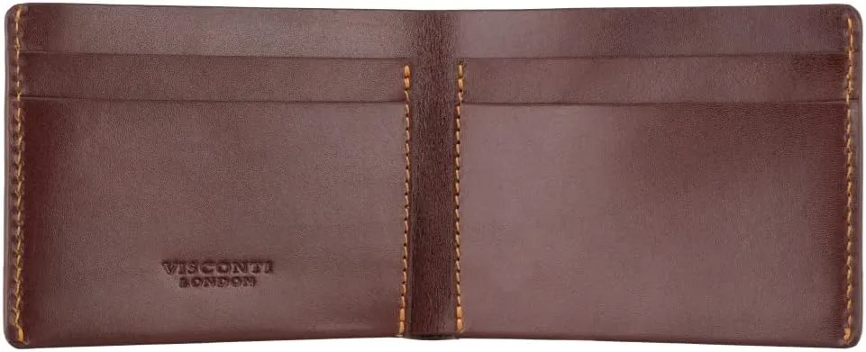 Raw Collection Dollar Unlined Leather Very Slim Wallet RW49 Brown