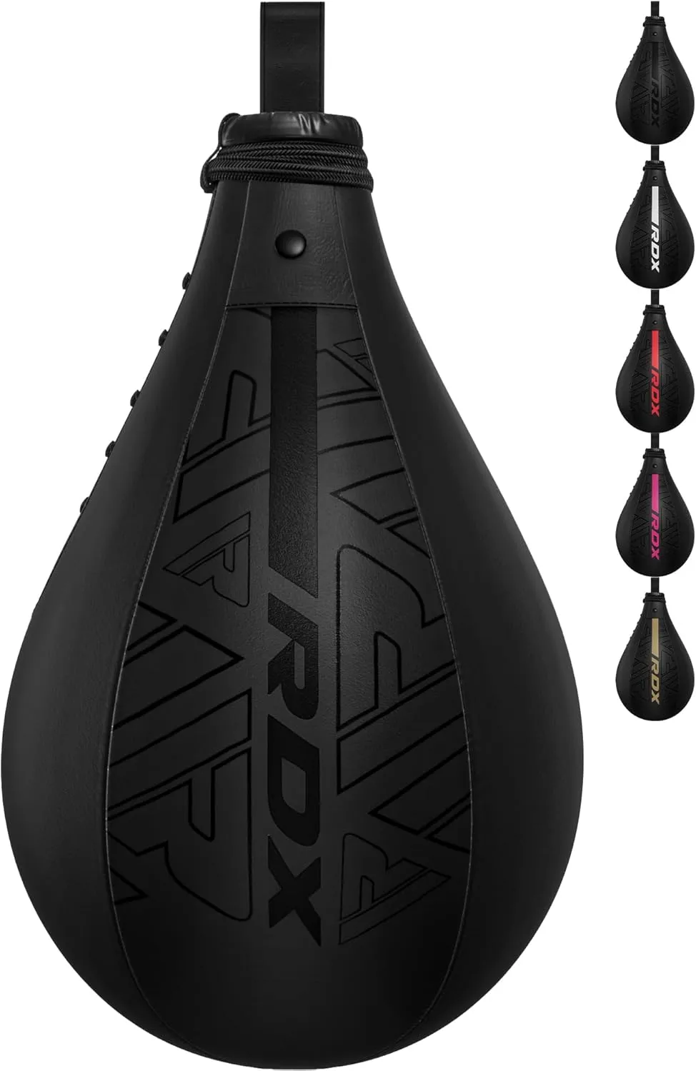 RDX Speed Bag Boxing Ball, Maya Hide Leather Dodge Striking Target with Additional Bladder, MMA Muay Thai Punching Workout Kicking Martial Arts Training Home Gym Exercise Speedball