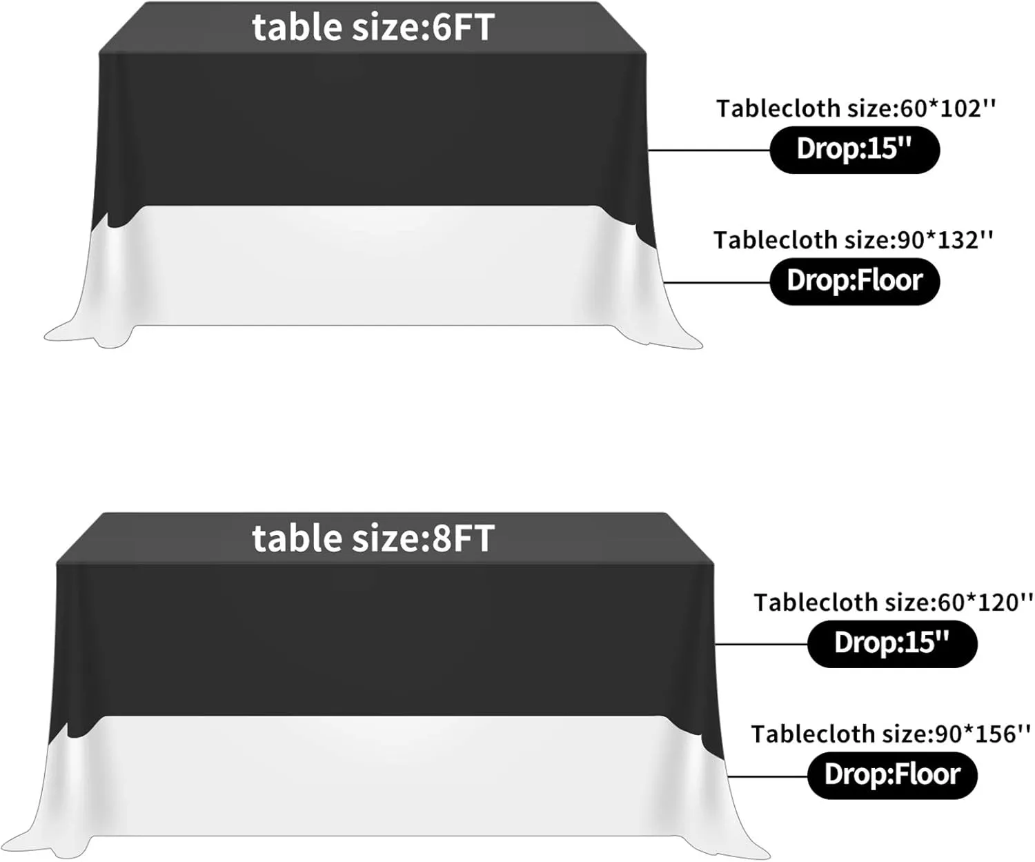 Rectangle Tablecloth 90x156 inch Washable Polyester Fabric Table Cloth for Wedding Party Dining Banquet Decoration（90x156, Burgundy）