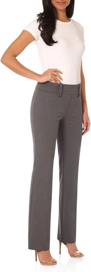 Rekucci Women's Smart Desk to Dinner Stretch Bootcut Pant w/Tummy Control