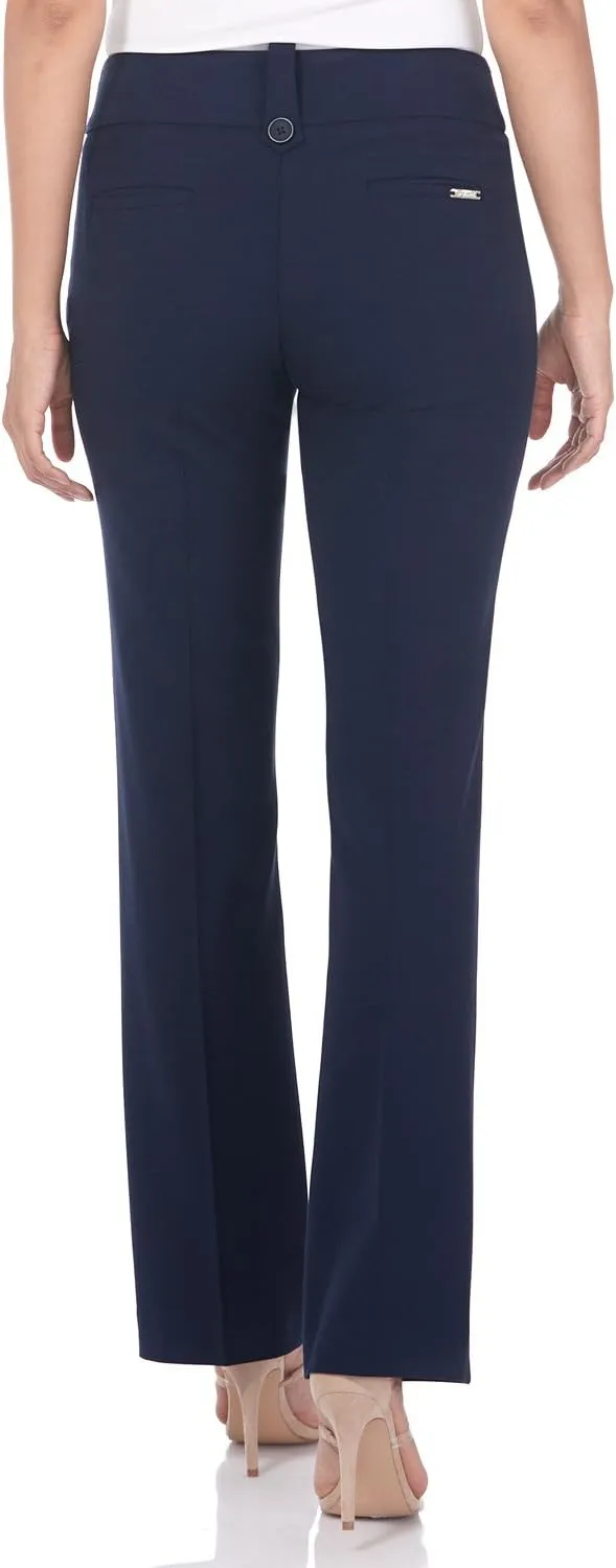 Rekucci Women's Smart Desk to Dinner Stretch Bootcut Pant w/Tummy Control