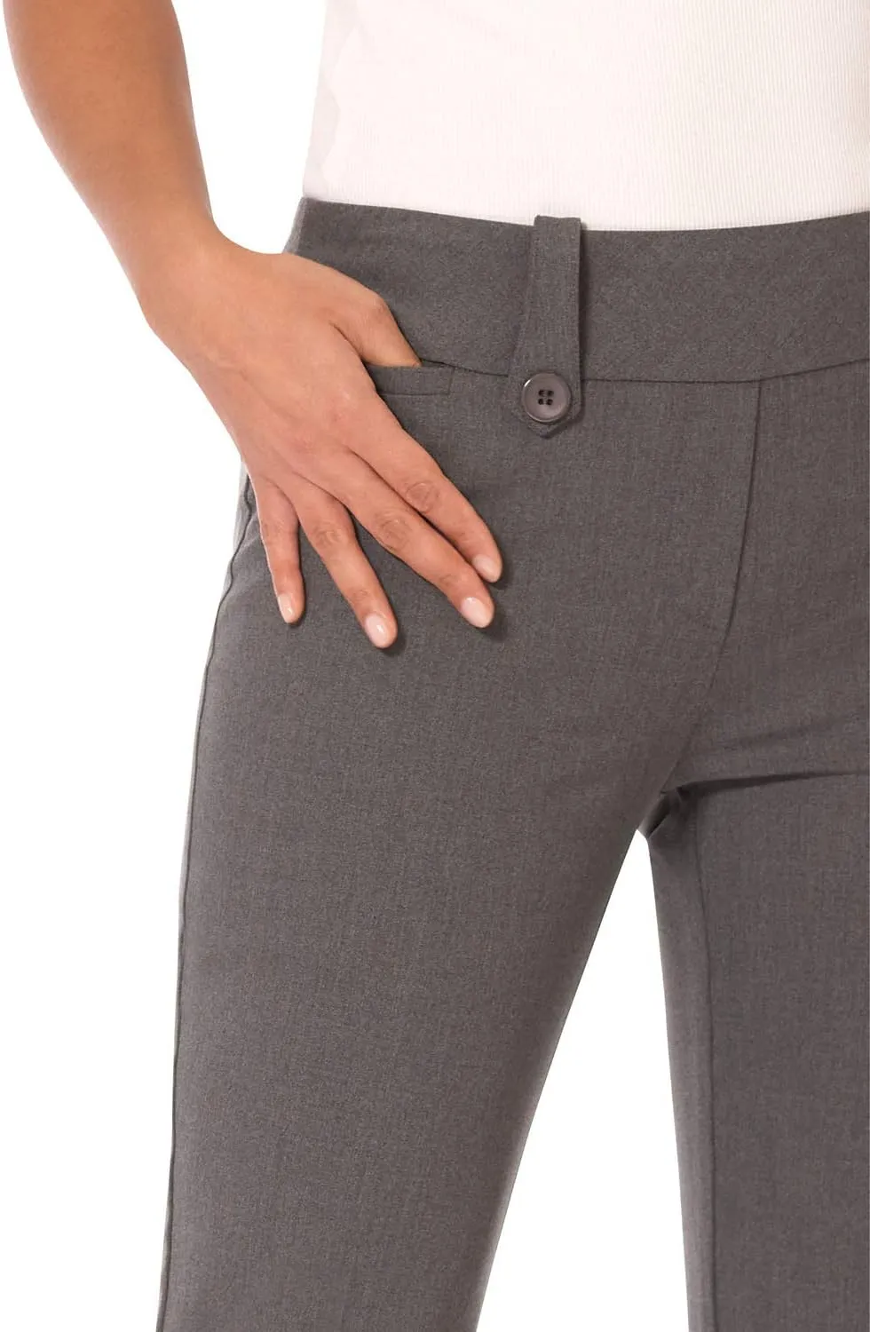 Rekucci Women's Smart Desk to Dinner Stretch Bootcut Pant w/Tummy Control