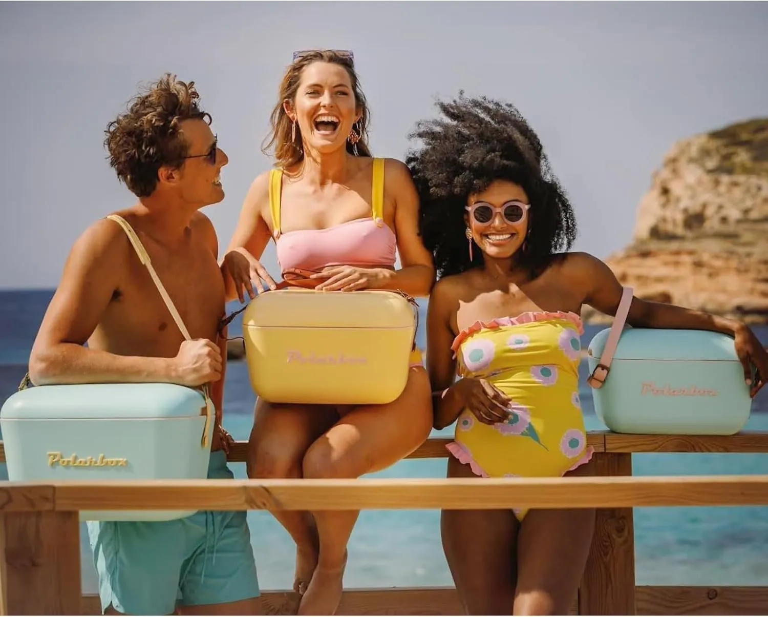 Retro Beach Cooler Vintage Picnic Lunch Box Bag Portable Cooler Travel Camping Hiking 90s Style Ice Chest