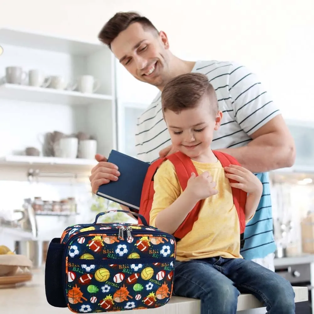 RHCPFOVR Kids Lunch Bag - Insulated Lunch Box for Boys Girls,Washable Lunch Bag and Reusable Toddler Leak-proof Lunchbox for School and Daycare