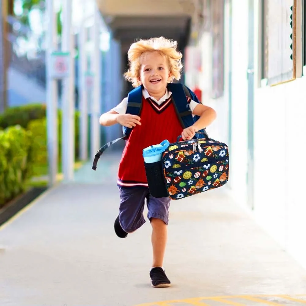 RHCPFOVR Kids Lunch Bag - Insulated Lunch Box for Boys Girls,Washable Lunch Bag and Reusable Toddler Leak-proof Lunchbox for School and Daycare