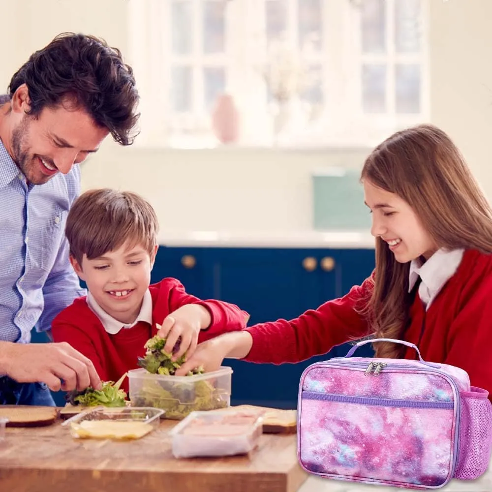RHCPFOVR Kids Lunch Bag - Insulated Lunch Box for Boys Girls,Washable Lunch Bag and Reusable Toddler Leak-proof Lunchbox for School and Daycare