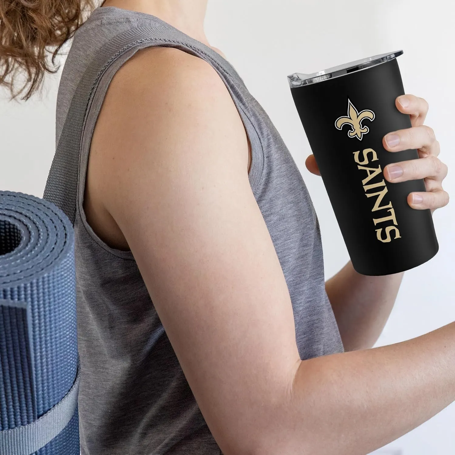 Rico Industries NFL Football Soft Touch, Easy Grip Tumbler