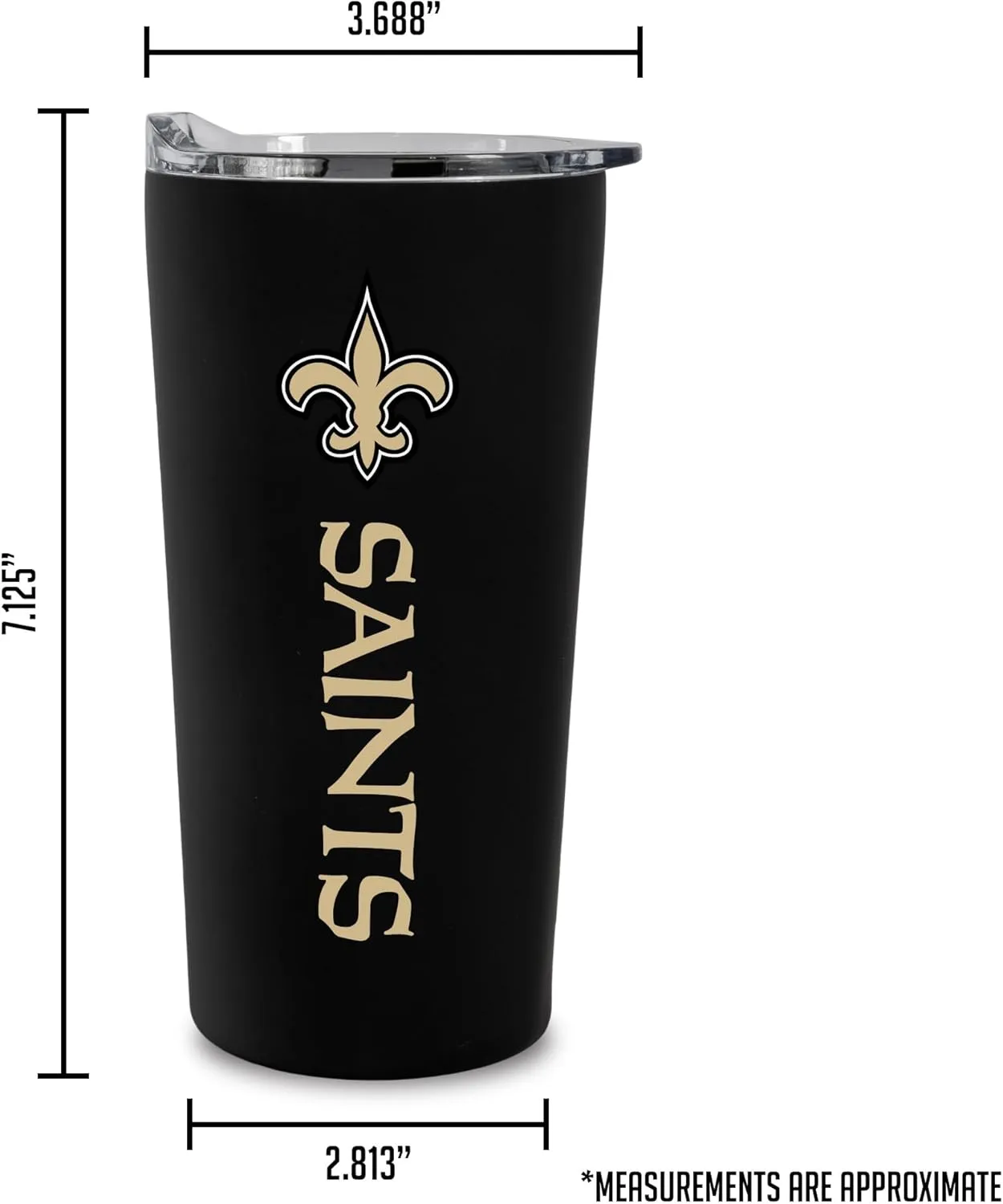 Rico Industries NFL Football Soft Touch, Easy Grip Tumbler