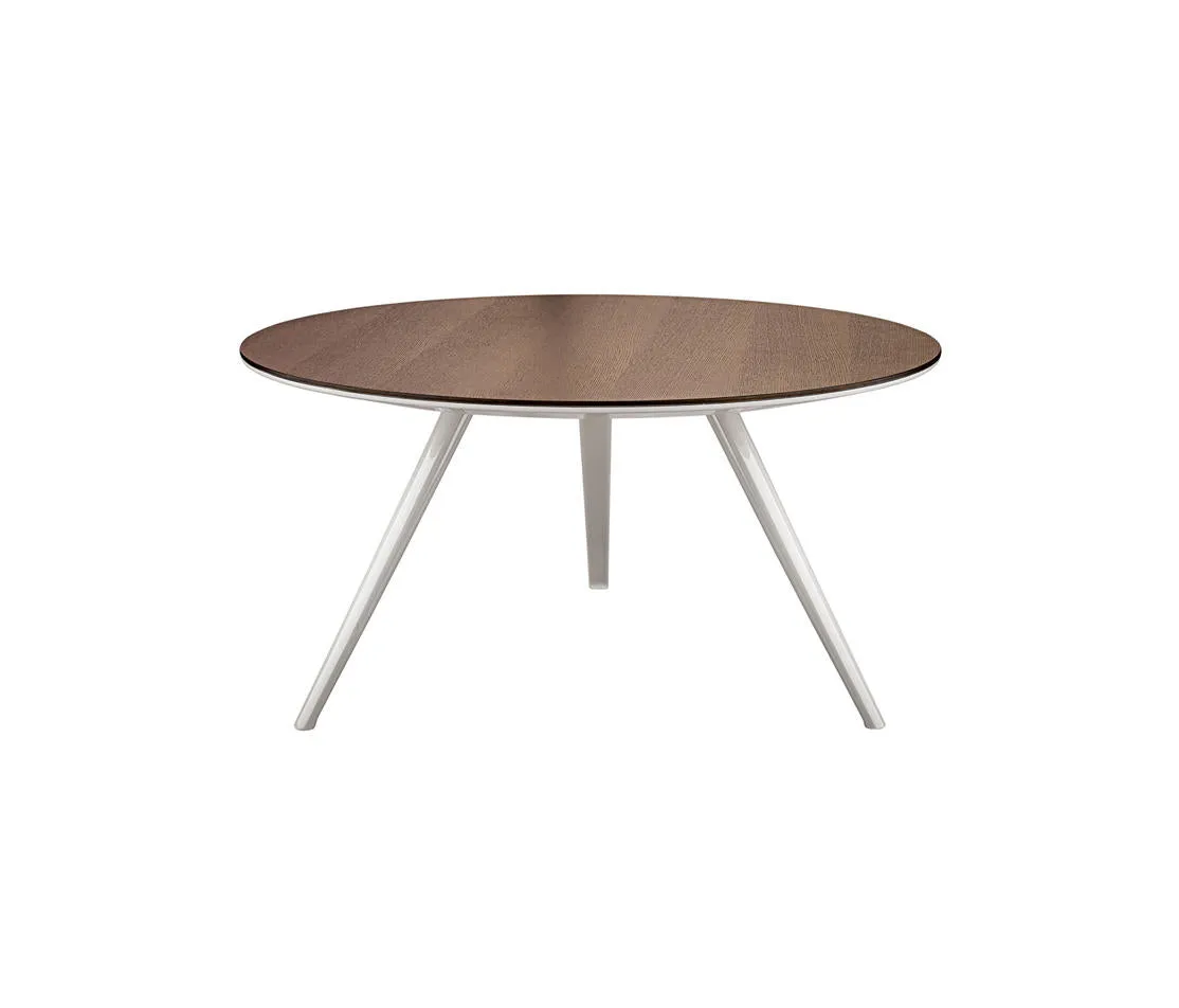Round Meeting table with Metal Leg