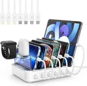 Royaleva Multiple Device Fast Charging Station 6 Ports