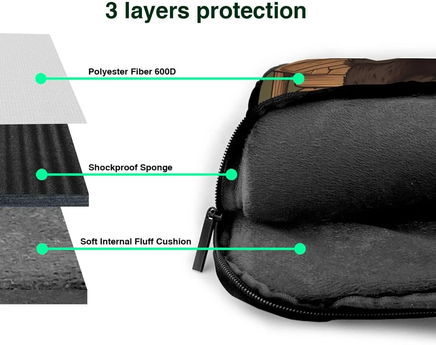 Rustic Lodge Bear Laptop Shoulder Bag Portable Laptop Bag Laptop Case Crossbody Briefcase w/Strap Handle