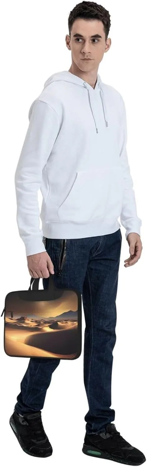 Sahara Desert Laptop Shoulder Bag Portable Laptop Bag Laptop Case Crossbody Briefcase w/Strap Handle