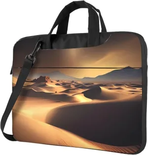 Sahara Desert Laptop Shoulder Bag Portable Laptop Bag Laptop Case Crossbody Briefcase w/Strap Handle